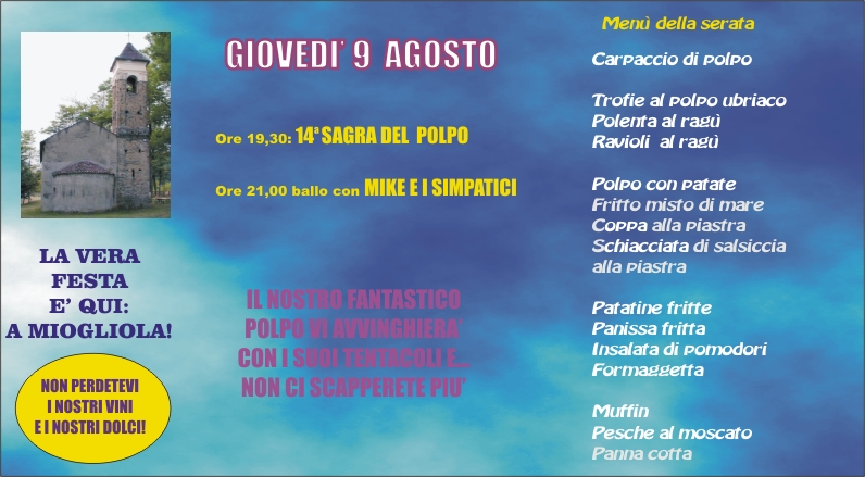 Menu gioved